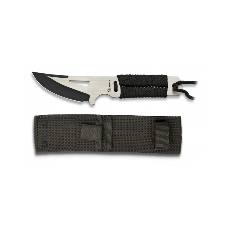 cuchillo albainox negrosatin. total 19