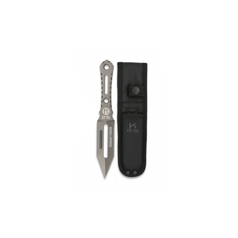 cuchillo lanzador K25 titanio. t19.3