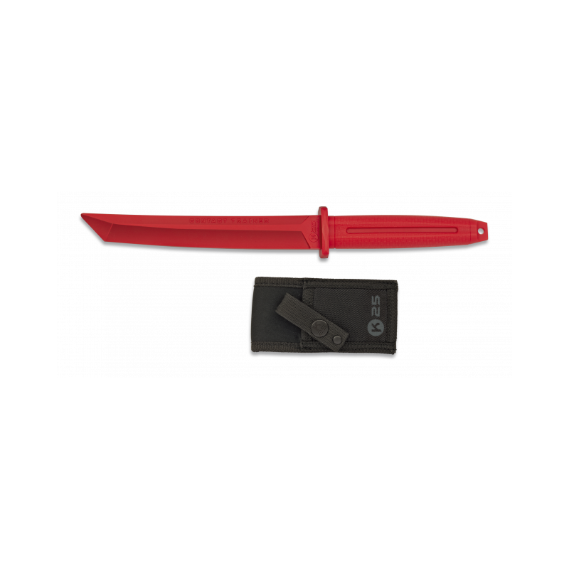 Cuchillo K25 Entrenamiento rojo. H 18.4