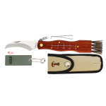 Coltello a fungo con portachiavi e custodia