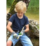 Cuchillo Schnitzel UNU, para niños, azul