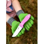 Couteau Schnitzel UNU, pour enfants, rose