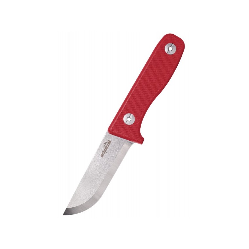 Cuchillo Schnitzel DU, para niños, rojo
