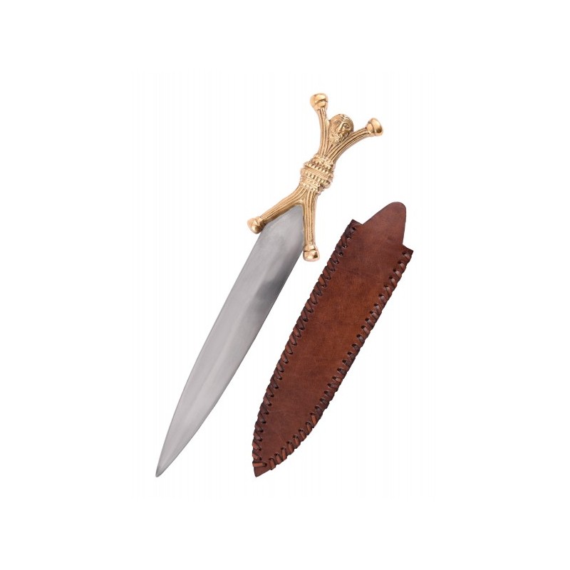 Celtic dagger with human-shaped hilt and pommel