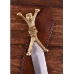 Dague celtique avec poignée et pommeau de forme humaine