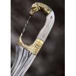 Falcata with horsehead hilt, including scabbard and knife, 4th-3rd century BC