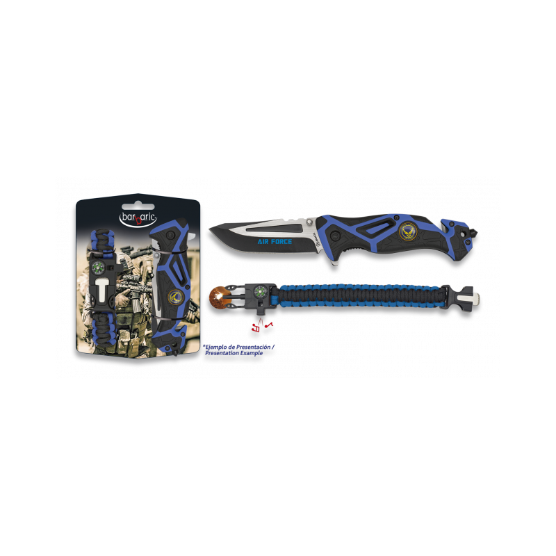 Set di rasoi AIR FORCE BLUE + paracord