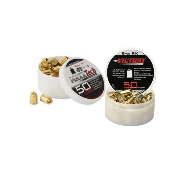 Munizioni a salve per revolver 50 pz. 9 mm R.K.