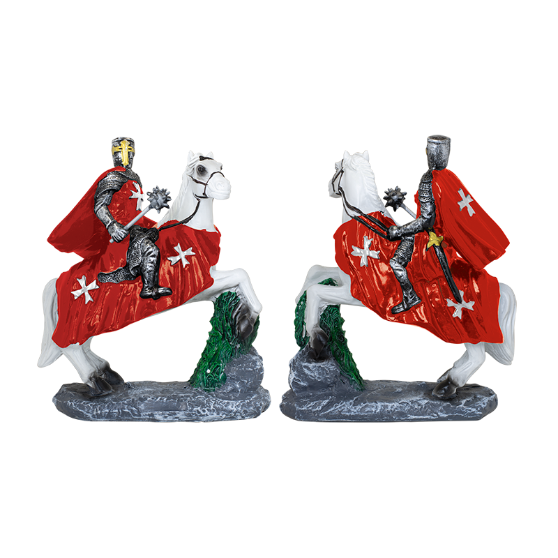 Manto Vermelho Cavaleiro Templário com Mace