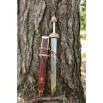 Pompeji Gladius Schwert mit dunkler Scheide und Riemen