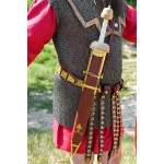 Pompeia Gladius espada com bainha escura e correia