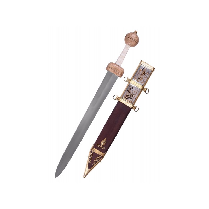 Roman Gladius sword from Xanten with scabbard, 3rd century.