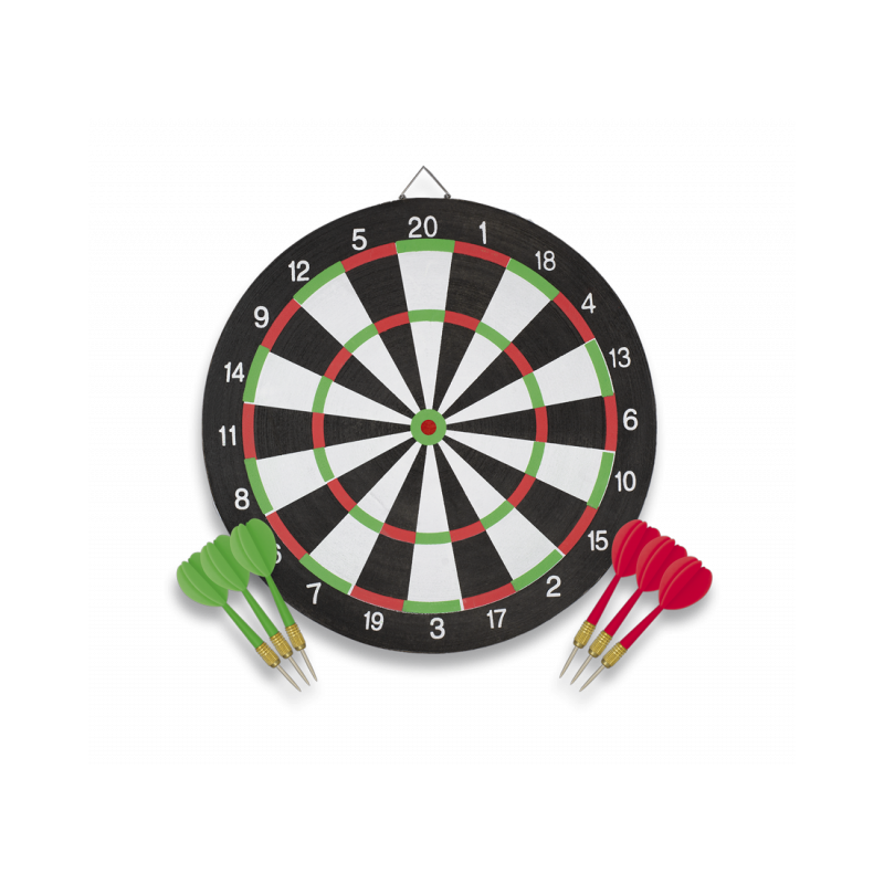 Dartboard 41 cm with 6 darts ALBAINOX