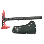 Taktische Axt mit roter Klinge