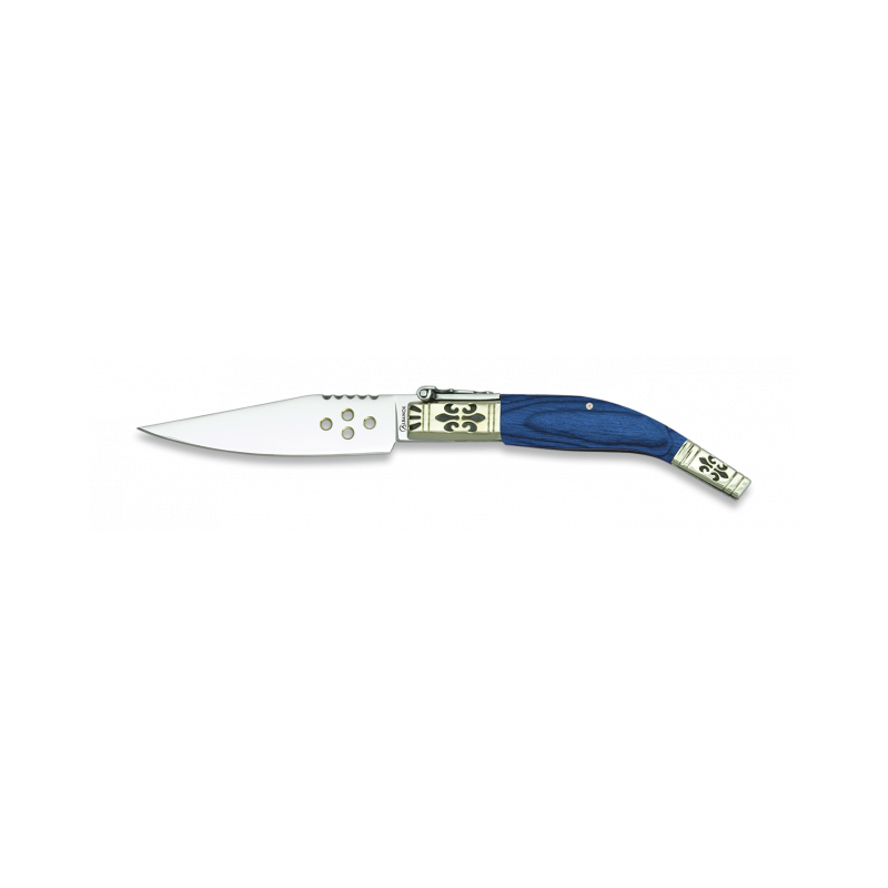 Luxury pocket knife Blue staminaalpaca Blade 9