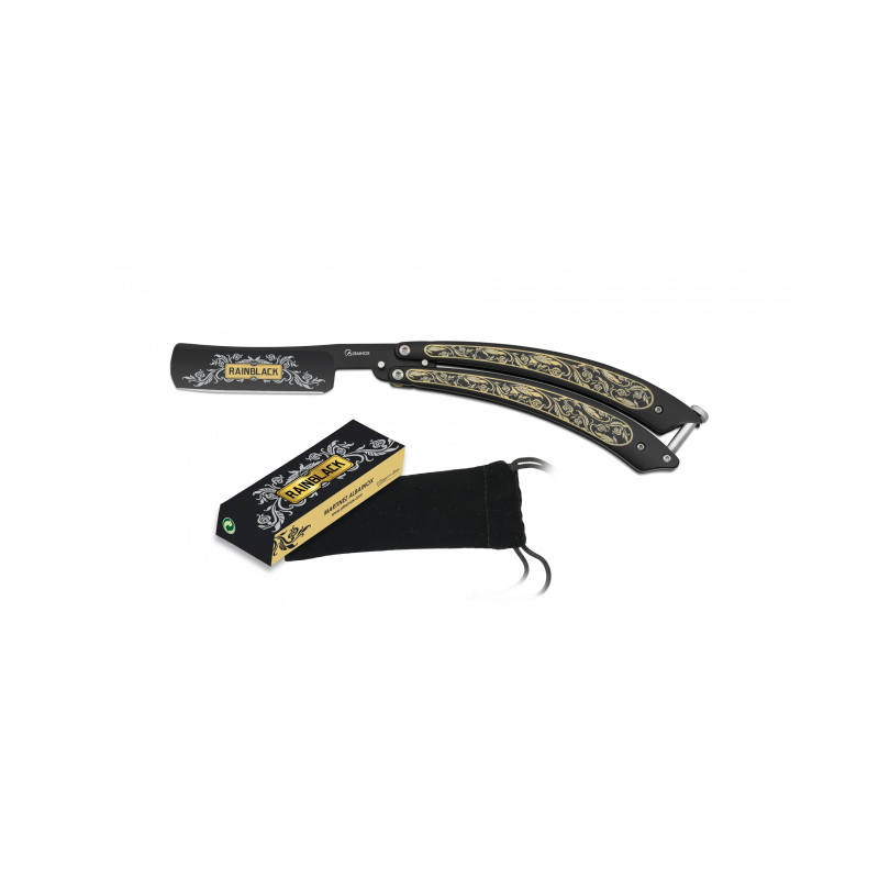 Coltello da barbiere Rainblack. 10.6