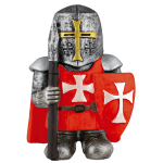 Red Resin Templar "MGT" with Lance 10.5