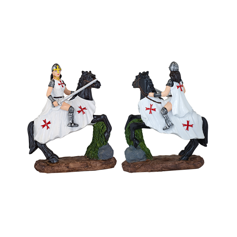 Schwarzes Pferd Weißes Templer-Schwert