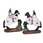 Schwarzes Pferd Weißes Templer-Schwert