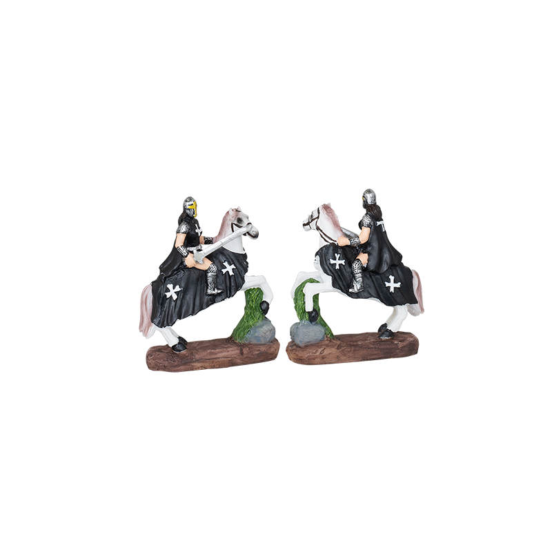 Cheval Blanc Épée Templière Noire