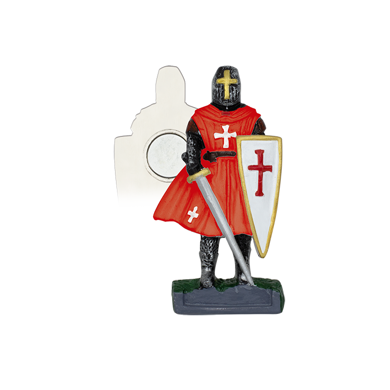 Red Knight Templar Resin Magnet