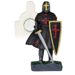 Schwarzer Templer Ritter Harz Magnet