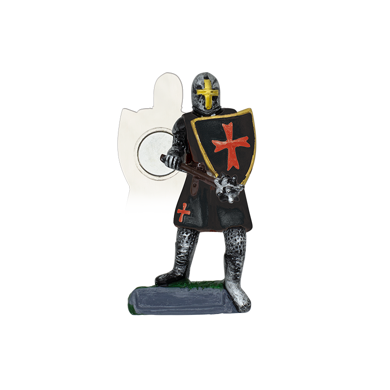 Schwarzer Templer Ritter Harz Magnet