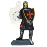 Schwarzer Templer Ritter Harz Magnet