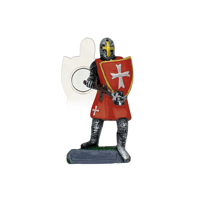 Red Knight Templar Resin Magnet