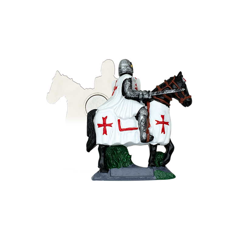 Black Horse Harz Magnet / Templ.weiß