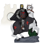 Cheval Résine Magnet blanc/ Templ.black