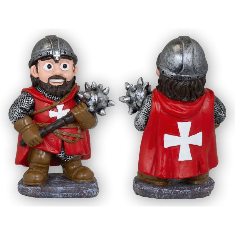 Resin Templar "MGT" with red faces and mace