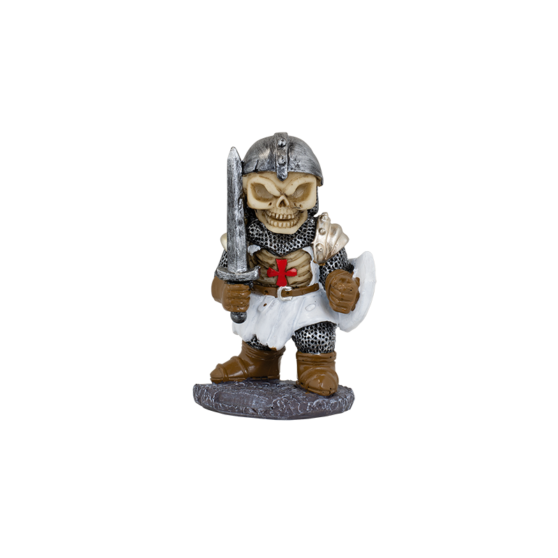 Templario resina "DEATH MGT" blanco con espada