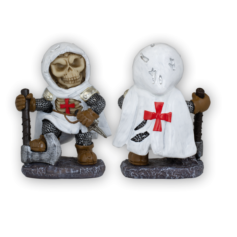 White Resin Templar "DEATH MGT" with Axe