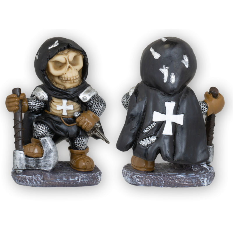 Templerharz "DEATH MGT" schwarz mit Axt