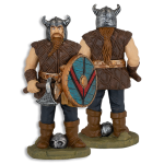 guerrero vikingo Tole10 hacha. H.16 cm