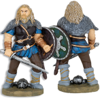 Guerreiro viking TOLE10. espada. H.16 centímetros