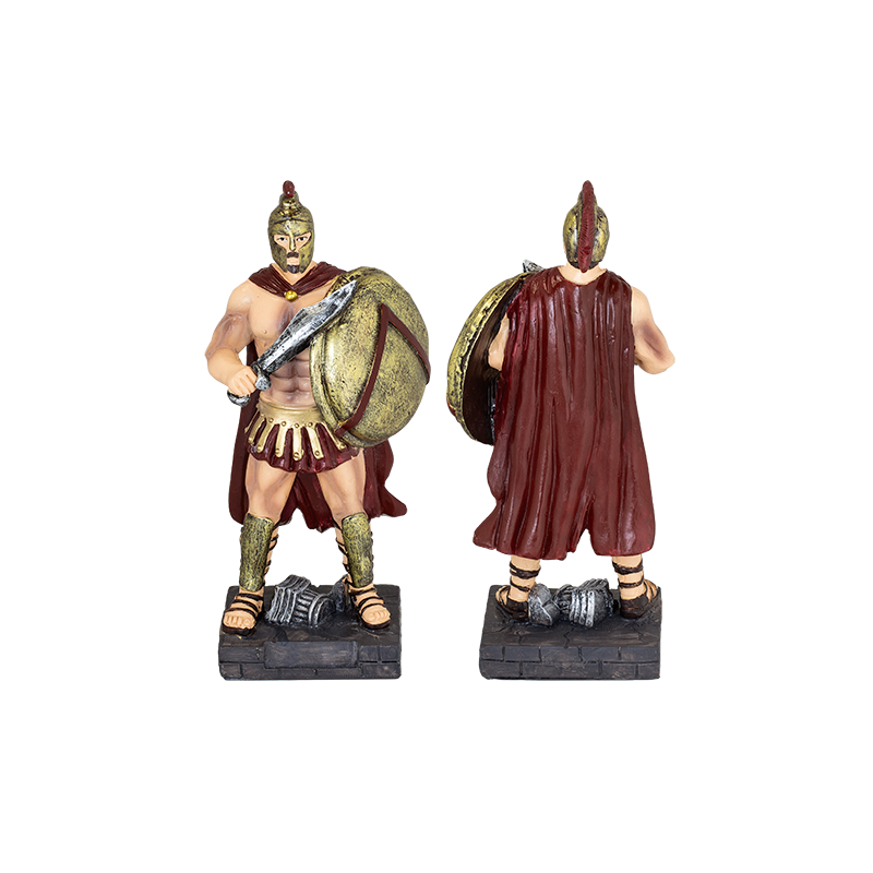 Figura del guerriero greco TOLE10. H. 8 cm