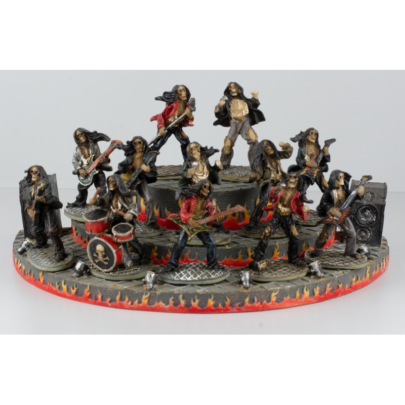 Set 12 Resin Rocker Skulls+Exposit