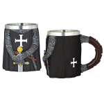 Templar Mug with Black Ornament