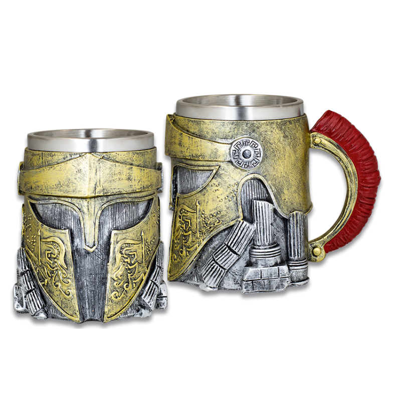 Brocca greca spartana in resina