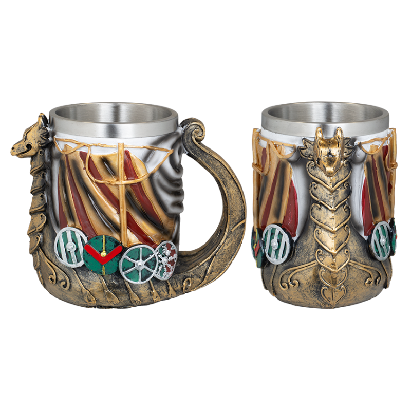 Tazza in resina XL nave vichinga