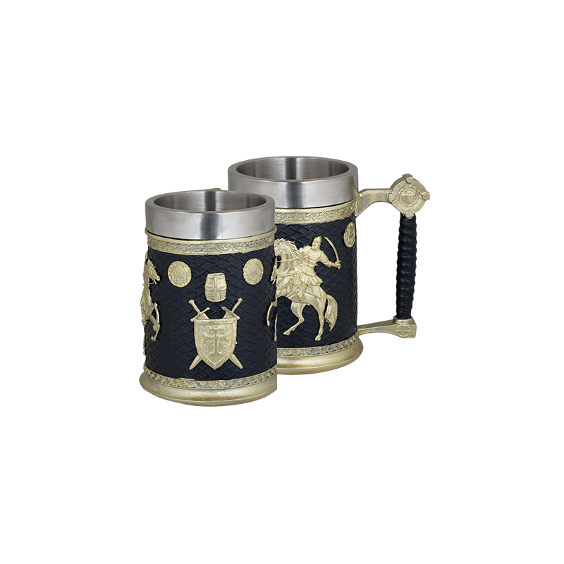 Mug ornement XXL en résine Templiers