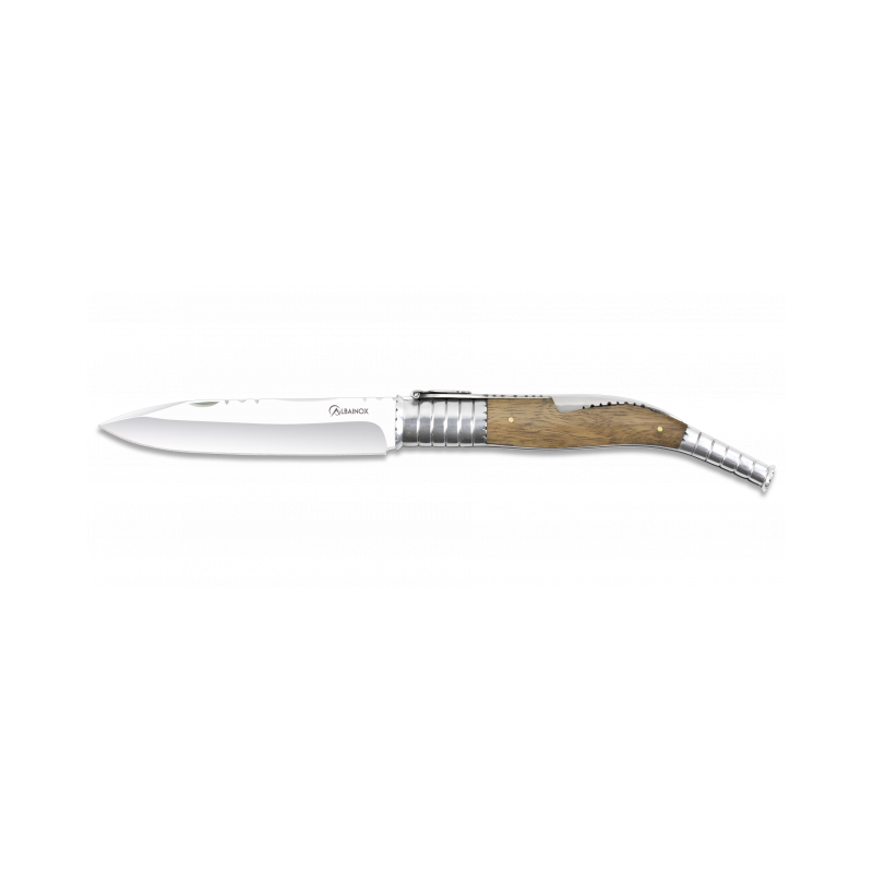 Canivete clássico de madeira de zebra albainox. 16