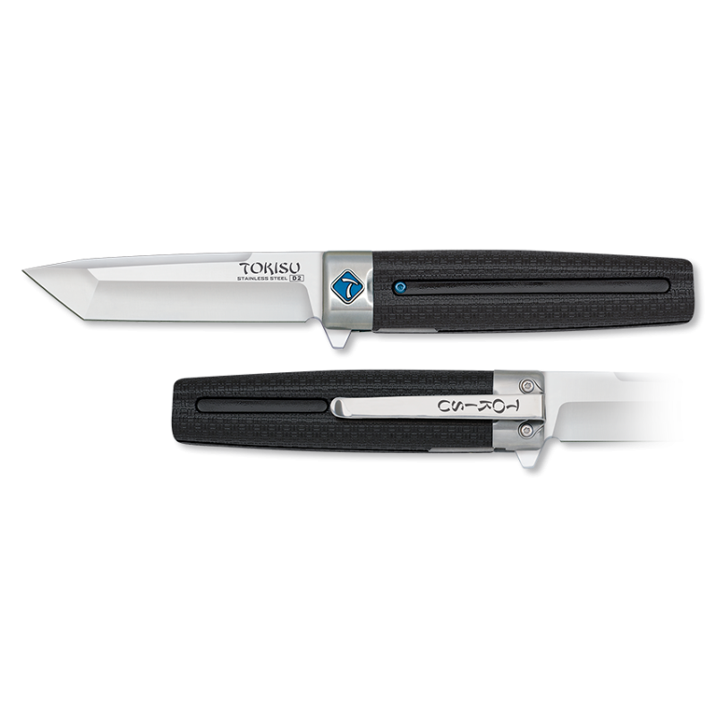 Couteau Tokisu D2 Tanto / Manche en caoutchouc