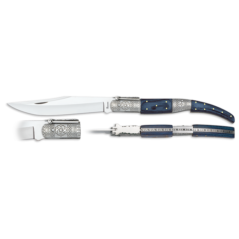 Decorated Arabic Ratchet Knife No. 4, 17 cm