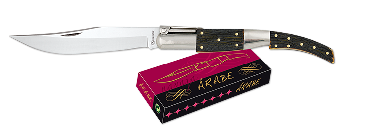 Navaja Arabe de carraca gigante  22 cms Imitacion ciervo