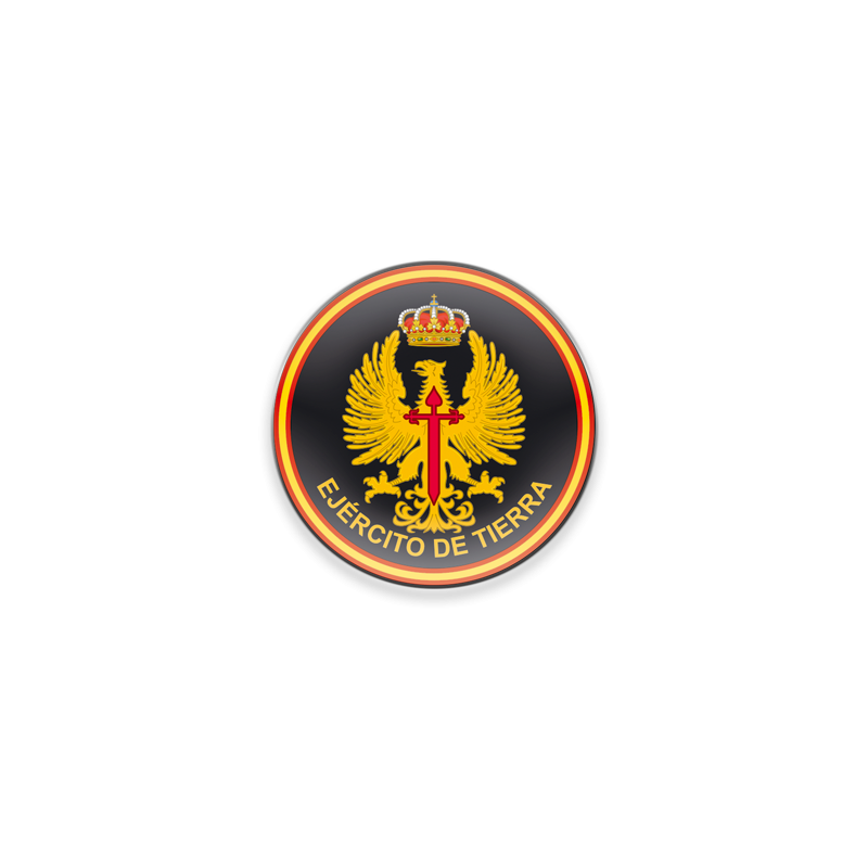 Round fridge magnet Spanish land army &oslash5cm