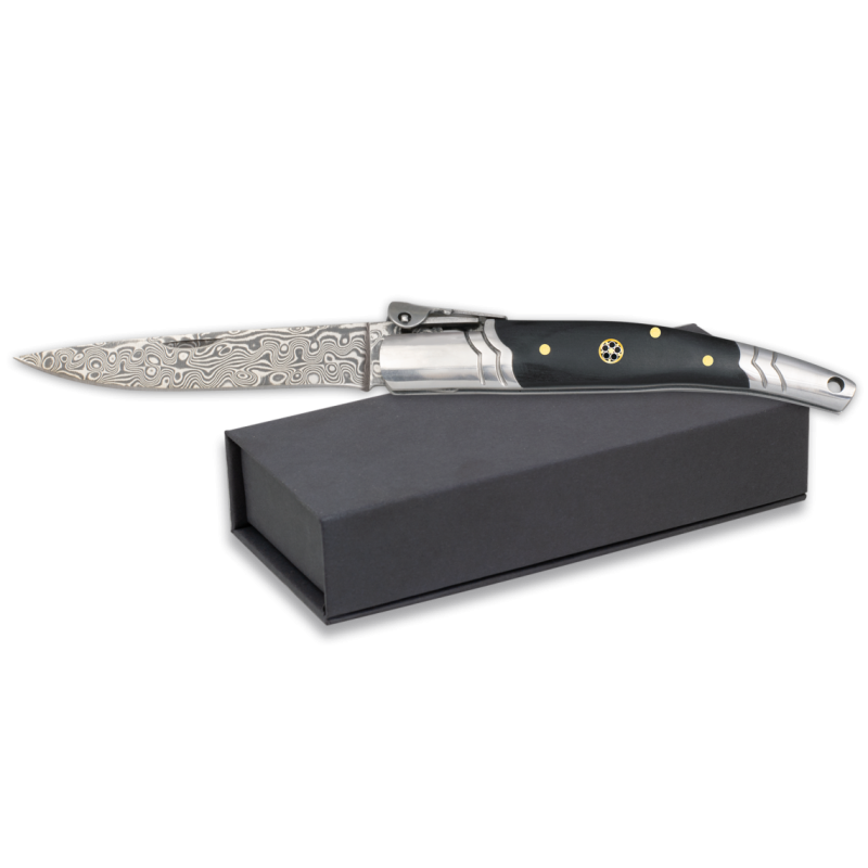 Damascus Steel Stamina Pocket Knife 01840