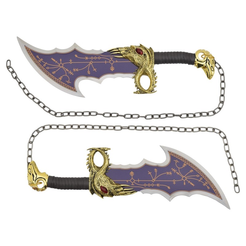 Ornamental daggers inspired by Kratos' Blades of Chaos